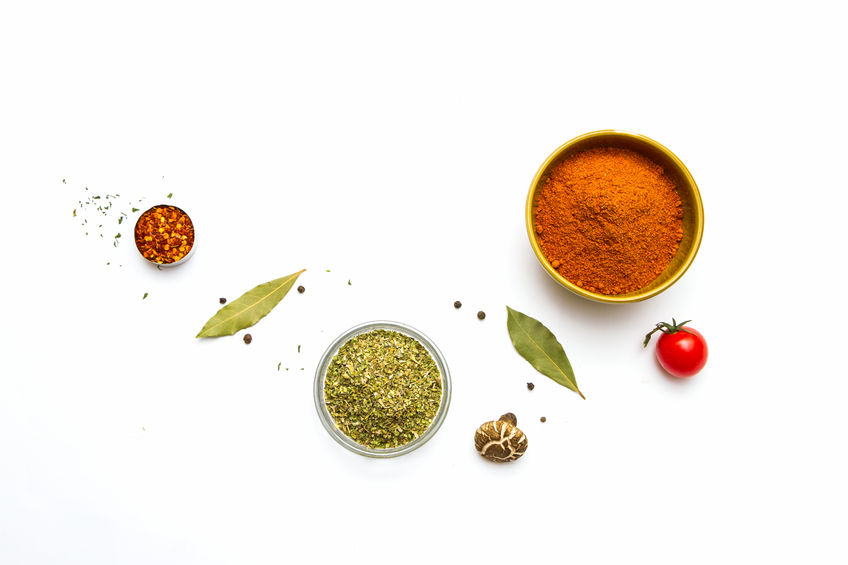 42071348 - food and spices herb for cooking background and design.