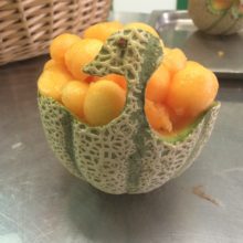 Intaglio melone: il cigno